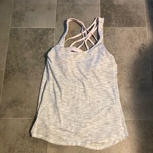 Lululemon athletica Women's Light Gray Strappy Tank Top